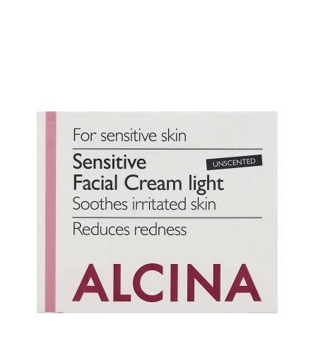 Alcina Sensitive Facial Cream Light jemný zklidňující pleťový krém 50 ml