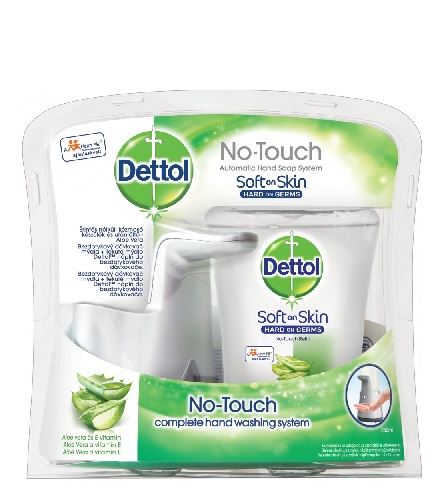 Dettol Aloe Vera bezdotykový dávkovač mýdla a náplň