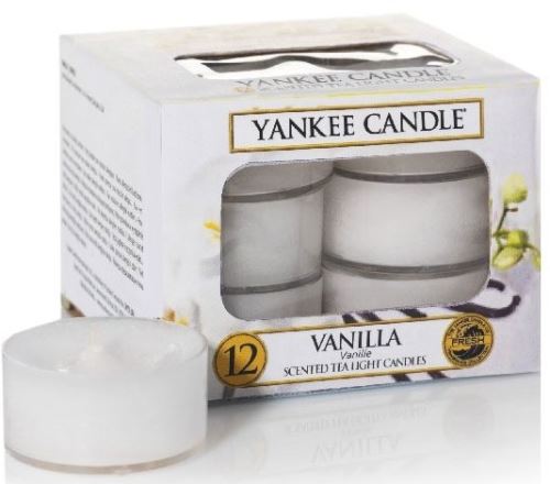 Yankee Candle Vanilla čajová svíčka 12 x 9,8 g