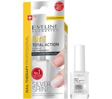 Eveline Cosmetics Nail Therapy Professional nail conditioner with silver glitter unisex 12 ml (1)