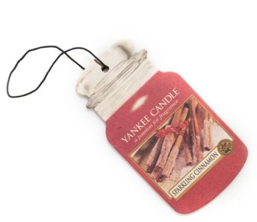 Yankee Candle Sparkling Cinnamon scented tag 1 ks