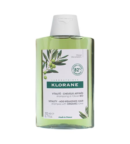 Klorane Olive posilující šampon s esenciálním výtažkem z oliv pro hustotu vlasů 200 ml