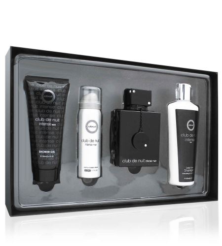Armaf Club De Nuit Intense Man dárková sada pro muže toaletní voda 105 ml + deosprej 50 ml + sprchový gel 100 ml + šampon 250 ml