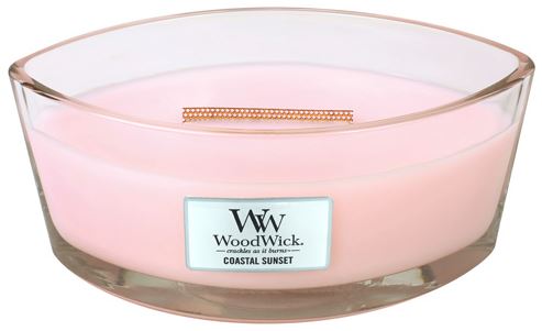 WoodWick Coastal Sunset vonná svíčka s dřevěným knotem 453,6 g