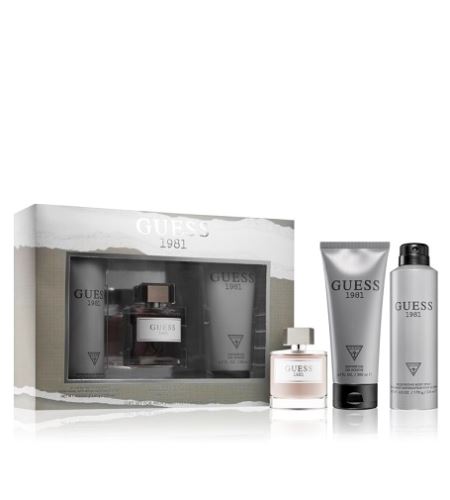 Guess Guess 1981 For Men dárková sada pro muže toaletní voda 100 ml + sprchový gel 200 ml + deodorant 226 ml