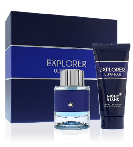 Montblanc Explorer Ultra Blue eau de parfum for men 60 ml + sprchový gel 100 ml gift set