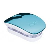 Ikoo Metallic Pocket hairbrush Pacific White