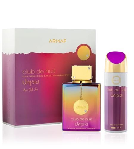 Armaf Club De Nuit Untold dárková sada unisex parfémovaná voda 105 ml + tělový sprej 200 ml