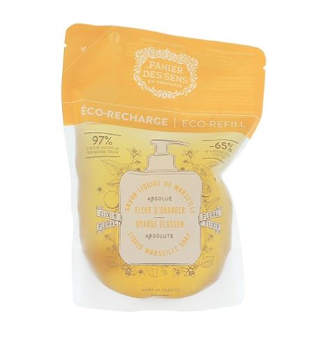 Panier Des Sens Orange Blossom tekuté mýdlo náhradní náplň 500 ml