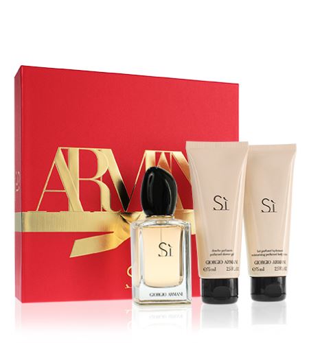 Giorgio Armani Sí dárková sada pro ženy parfémovaná voda 50 ml + tělové mléko 75 ml + sprchový gel 75 ml