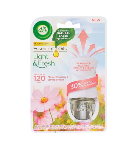 Air Wick Rozkvetlá Louka elektrický osvěžovač vzduchu 19 ml strojek + náplň
