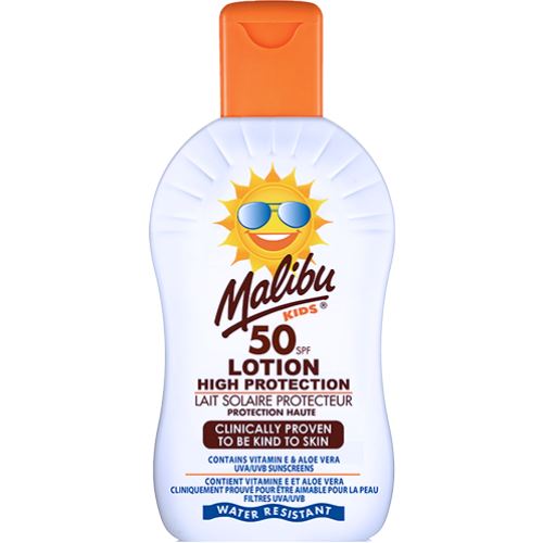 Malibu Kids Lotion mléko na opalování SPF 50 200 ml pro děti