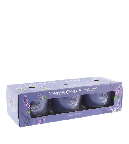 Yankee Candle Lilac Blossoms vonná svíčka ve skle 3 x 37 g