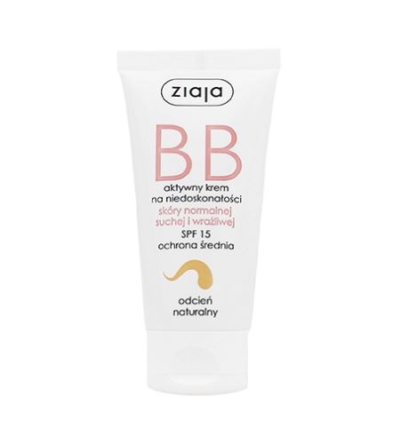 Ziaja BB Cream Normal, Dry & Sensitive Skin BB cream for normal and dry skin SPF 15 50 ml