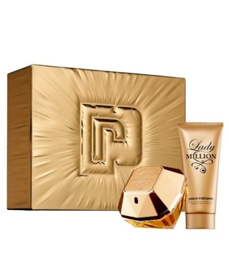 Paco Rabanne Lady Million eau de parfum for women 80 ml + tělové mléko 100 ml gift set
