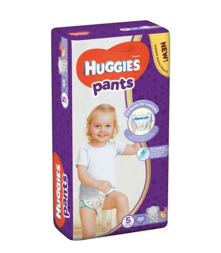 Huggies Pants Jumbo vel. 5 plenkové kalhotky (12-17 kg) 34ks