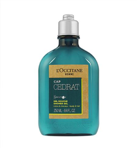 L'Occitane Homme Cap Cédrat refreshing shower gel for body and hair 250 ml