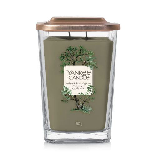 Yankee Candle Elevation 2 wicks Vetiver & Black Cypress vonná svíčka 552 g