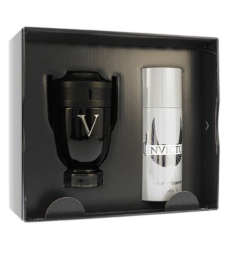 Paco Rabanne Invictus Victory dárková sada pro muže parfémovaná voda 100 ml + deospray 150 ml