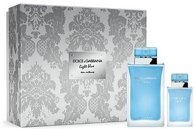 Dolce & Gabbana Light Blue Eau Intense dárková sada pro ženy parfémovaná voda 100 ml + parfémovaná voda 25 ml
