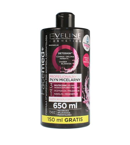 Eveline Cosmetics Facemed+ profesionální micelární voda 3v1 650 ml