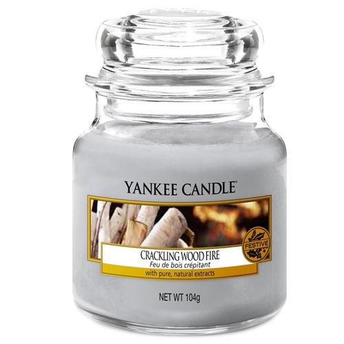 Yankee Candle Crackling Wood Fire vonná svíčka 104 g