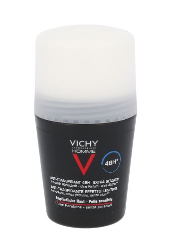 Vichy Homme Anti-Perspirant 48H Extra Sensitive oll-on antiperspirant pro citlivou pokožku pro muže 50 ml