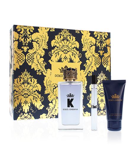 Dolce & Gabbana K by Dolce & Gabbana dárková sada pro muže toaletní voda 100 ml + balzám po holení 50 ml + toaletní voda 10 ml