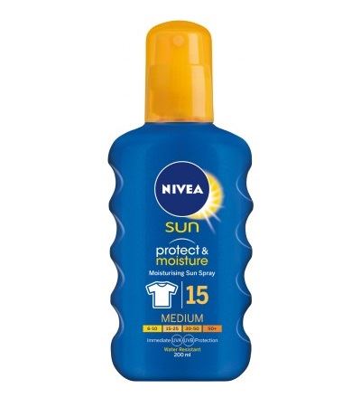 Nivea Sun Protect & Moisture sprej na opalování 200 ml