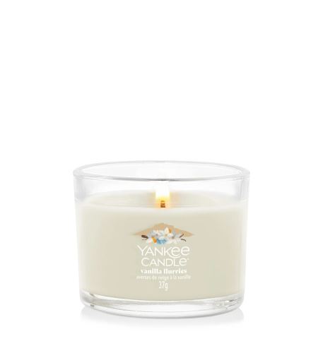 Yankee Candle Vanilla Flurries votivní svíčka ve skle 37 g
