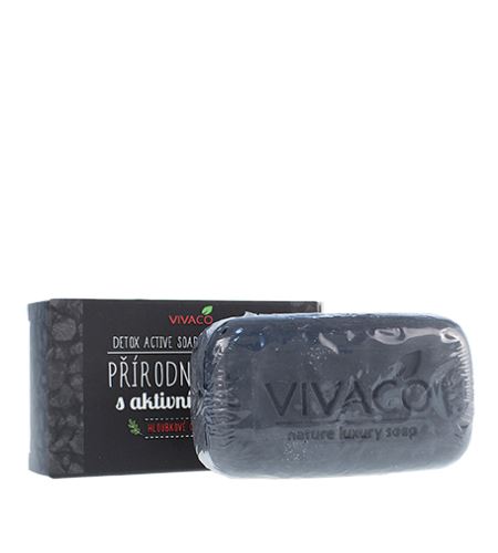 Vivaco Přírodní tuhé mýdlo s aktivním uhlím 2% Charcoal 100g