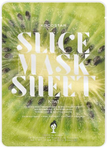 Kocostar Slice Mask Sheet moisturizing and revitalizing sliced mask 20 ml Kiwi