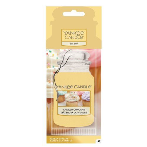 Yankee Candle Vanilla Cupcake papírová visačka do auta 1ks