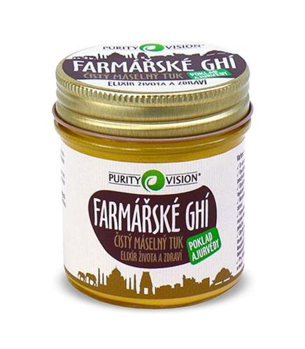 Purity Vision Farmářské Ghí čistý máselný tuk 120 ml