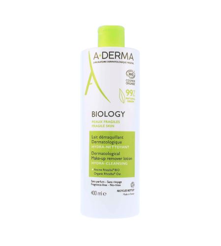 A-Derma Biology dermatologické odličovací mléko 400 ml