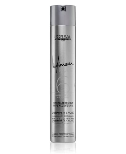 L'Oréal Professionnel Infinium Pure Extra-Strong hypoalergenní lak na vlasy s extra silnou fixací 500 ml