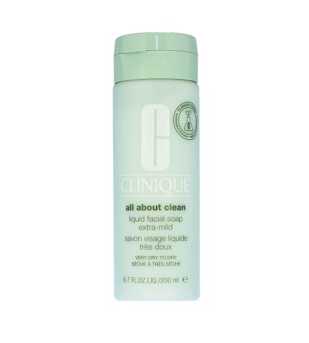 Clinique All Abut Clean™ Liquid Facial Soap Extra-Mild tekuté mýdlo pro suchou až velmi suchou pleť 200 ml