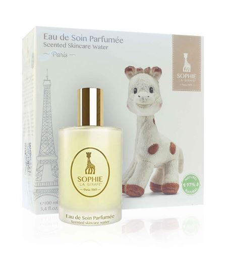 Sophie La Girafe Eau de Soin Parfumée parfemovaná tělová voda U 100 ml + plyšová hračka