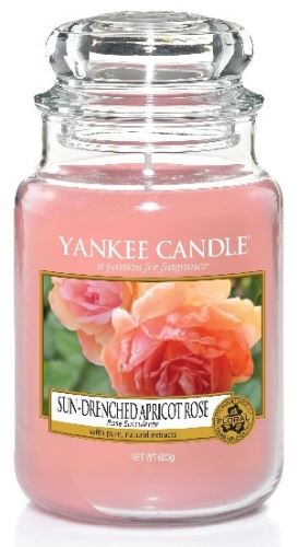 Yankee Candle Sun-Drenched Apricot Rose vonná svíčka 623 g