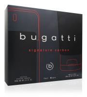 Bugatti Signature Carbon dárková sada pro muže toaletní voda 100 ml + sprchový gel 200 ml (1)