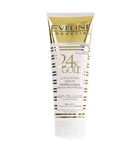 Eveline Cosmetics Slim Extreme 24k Gold modelující sérum na břicho, stehna a hýždě 250 ml
