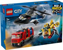 LEGO® City 60462 Remix: Helikoptéra, hasičský vůz a ponorka (4)