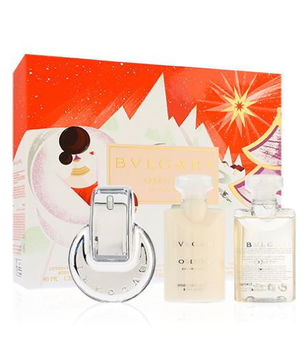 Bvlgari Omnia Crystalline dárková sada pro ženy toaletní voda 40 ml + sprchový gel 40 ml + tělové mléko 40 ml
