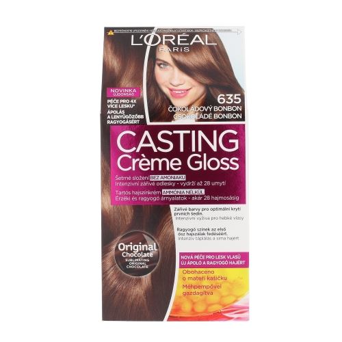 L'Oréal Paris Casting Creme Gloss hair color 635 Chocolate Bonbon