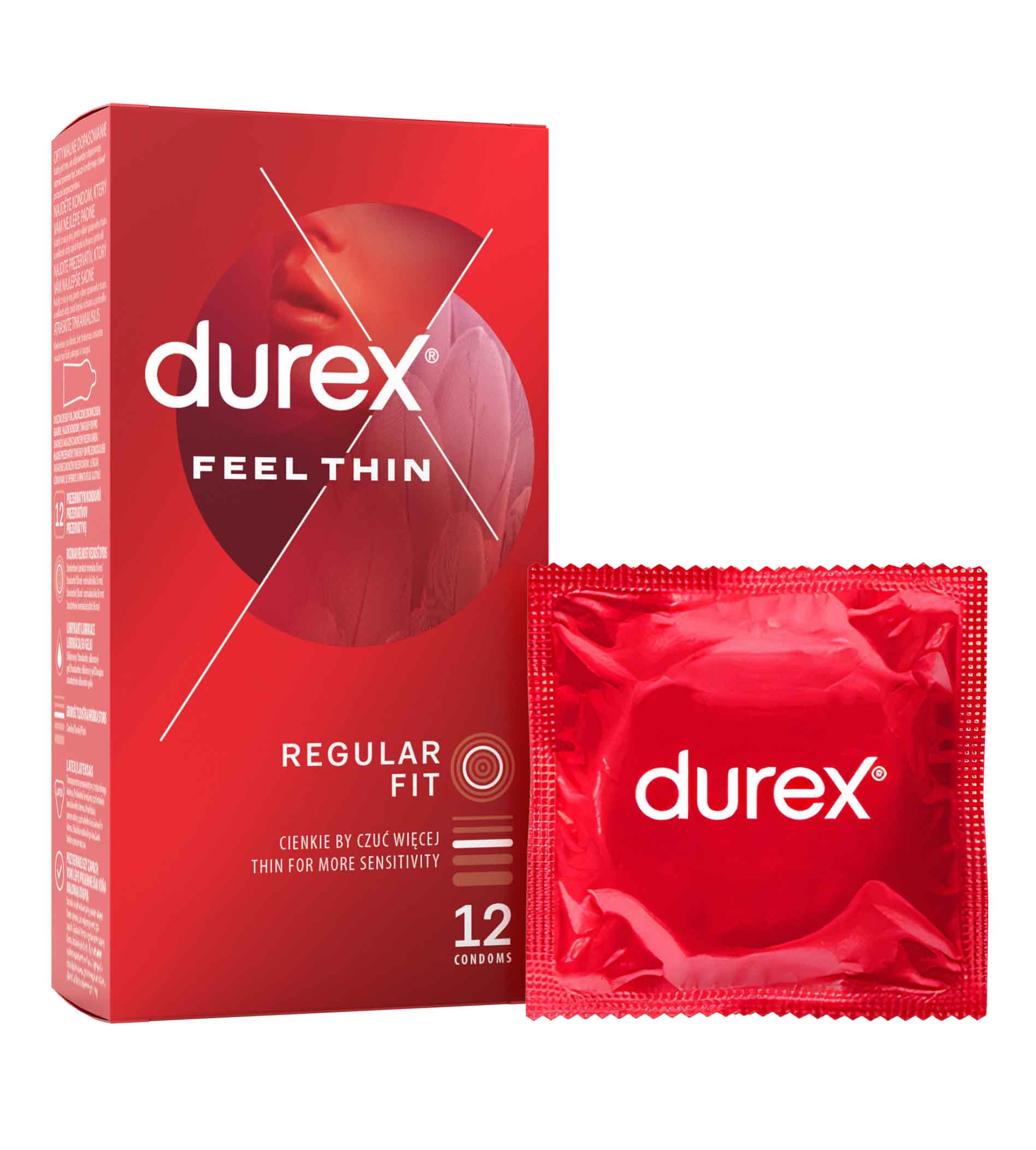 Durex Feel Thin Classic prezervatīvi 12