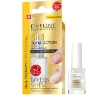 Eveline Cosmetics Nail Therapy Professional nail conditioner with gold glitter unisex 12 ml (1)