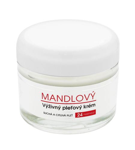 Vivaco Body Tip mandlový výživný pleťový krém pro suchou a citlivou pleť 50 ml