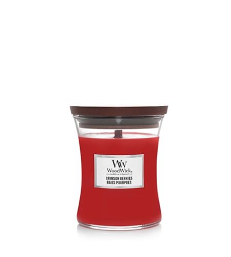 WoodWick Crimson Berries Scented Candle 85g