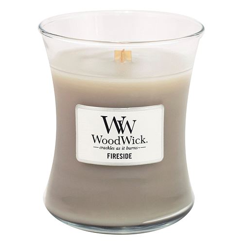 WoodWick Fireside vonná svíčka s dřevěným knotem 275 g