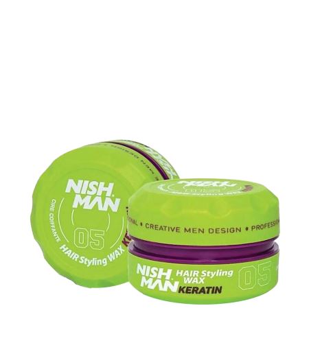 NISHMAN Hair Styling Wax Keratin lesklý vlasový vosk 150 ml